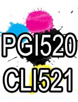 Compatible Canon PGI 520 CLI 521 Ink Cartridges (Full Set)