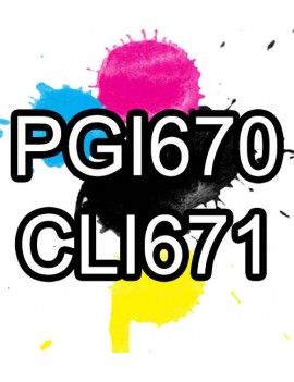 Compatible Canon PGI670XL CLI671XL Ink Cartridge (No Grey)